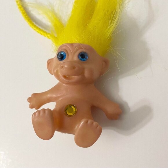 Vintage Troll Doll Necklace Made in Korea Collectible Toy - Picture 6 of 16